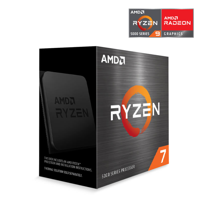 Bộ vi xử lý CPU CPU AMD Ryzen 7 5800X  (3.8 GHz - 4.7GHz Max Boost) / 36MB Cache / 8 cores, 16 Threads / 105W / Socket AM4)